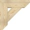Ekena Millwork Traditional Slat Rough Sawn Bracket w/ Offset Brace, Douglas Fir, 8"W x 24"D x 24"H BKT0806X24X24TRA06RDF - alternate 3